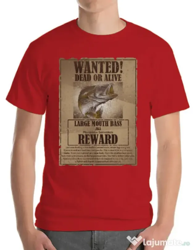 Tricou ADLER barbat Dead or alive Rosu