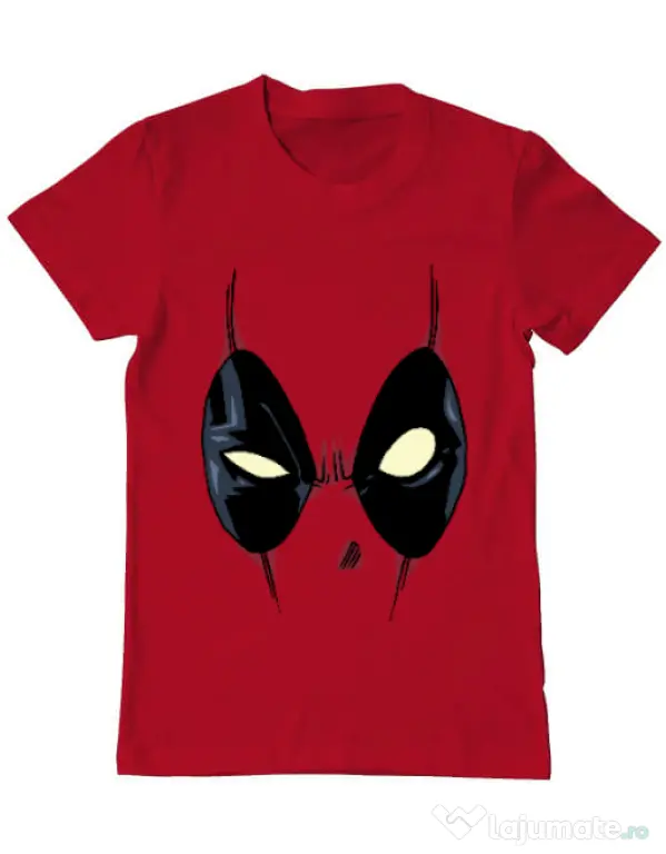 Tricou ADLER barbat Deadpool mask Rosu