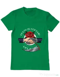 Tricou ADLER barbat Death is certain Verde mediu