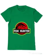 Tricou ADLER barbat Fish hunter Verde mediu