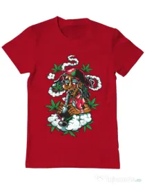 Tricou ADLER barbat Jamaican Rosu