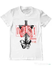 Tricou ADLER barbat Just a reminder Alb