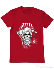 Tricou ADLER barbat Experience death Rosu