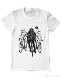Tricou ADLER barbat Star bikers Alb