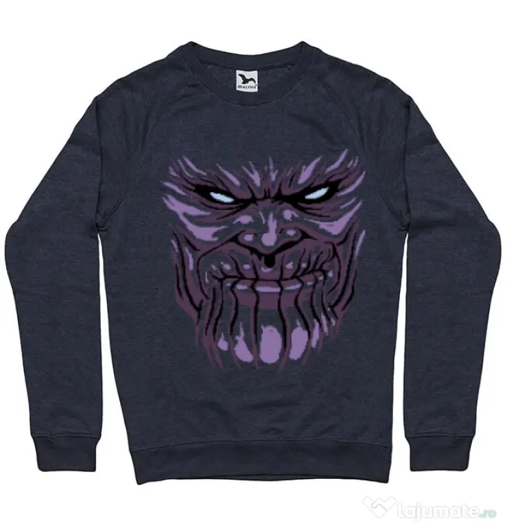 Bluza ADLER barbat Thanos mask Denim inchis