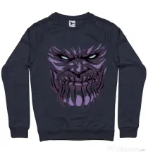 Bluza ADLER barbat Thanos mask Denim inchis