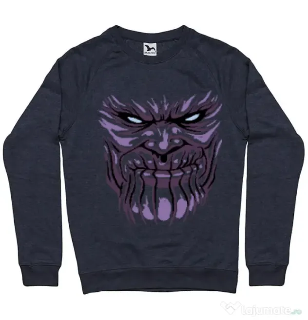 Bluza ADLER barbat Thanos mask Denim inchis