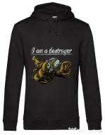 Hoodie barbat cu gluga Destroyer Negru