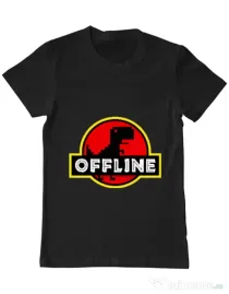 Tricou ADLER barbat Offline Negru
