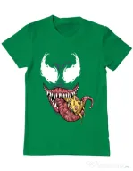 Tricou ADLER barbat Venom pizza Verde mediu