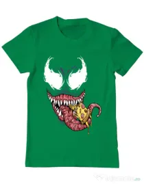 Tricou ADLER barbat Venom pizza Verde mediu