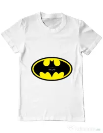 Tricou ADLER barbat Six pack Batman Alb