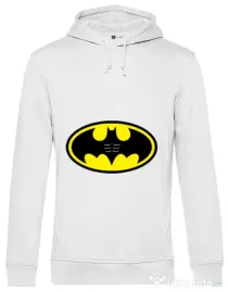 Hoodie barbat cu gluga Six pack Batman Alb