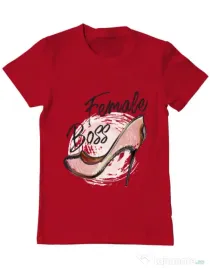 Tricou ADLER barbat Female boss Rosu