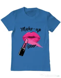 Tricou ADLER barbat Make up lover Albastru azuriu