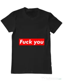 Tricou ADLER barbat Fuck you Negru