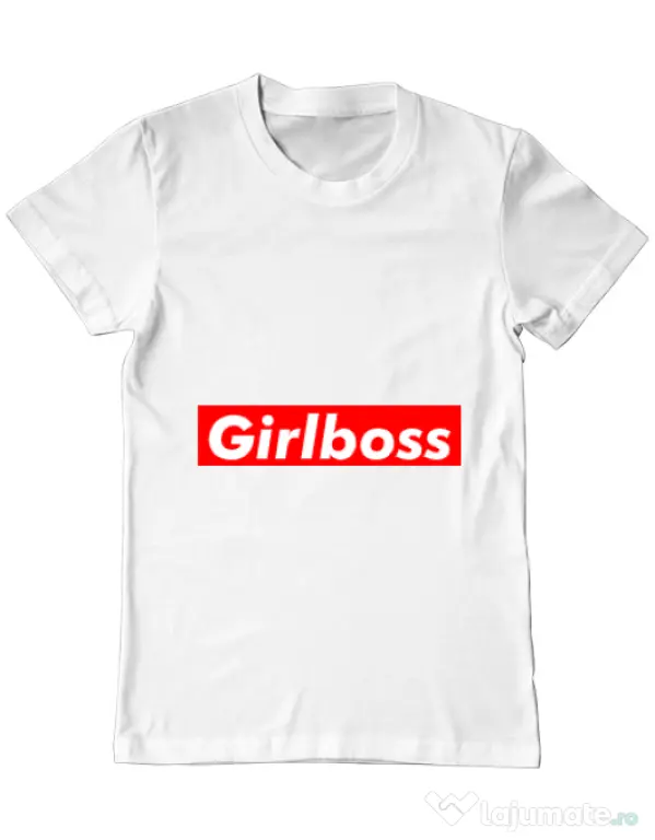 Tricou ADLER barbat Girlboss Alb