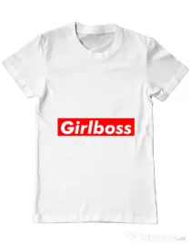 Tricou ADLER barbat Girlboss Alb