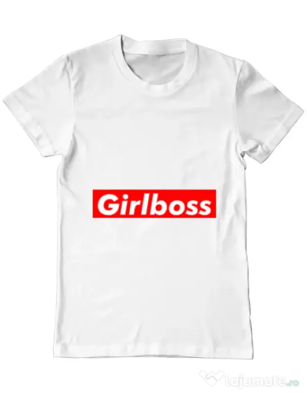 Tricou ADLER barbat Girlboss Alb