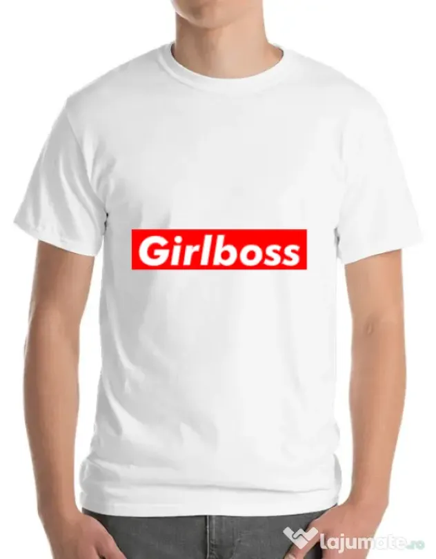 Tricou ADLER barbat Girlboss Alb