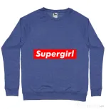 Bluza ADLER barbat Supergirl Albastru melanj