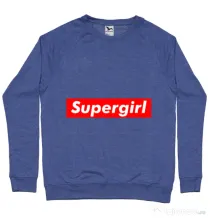 Bluza ADLER barbat Supergirl Albastru melanj