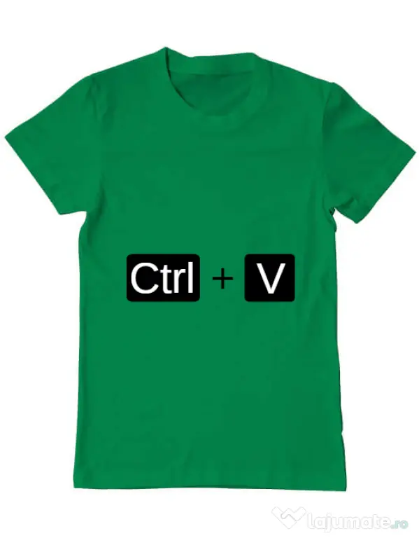 Tricou ADLER barbat Ctrl Paste Verde mediu