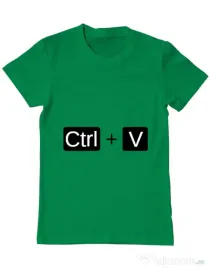 Tricou ADLER barbat Ctrl Paste Verde mediu