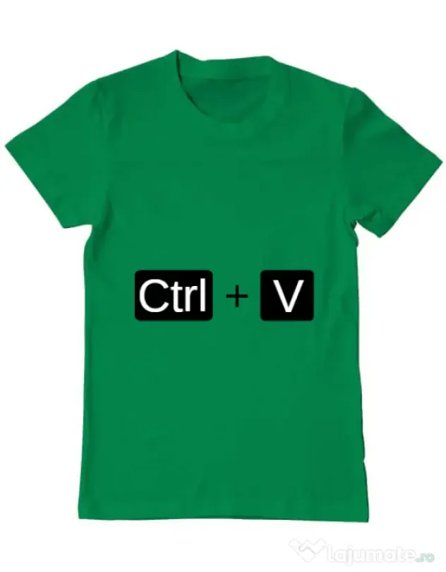 Tricou ADLER barbat Ctrl Paste Verde mediu