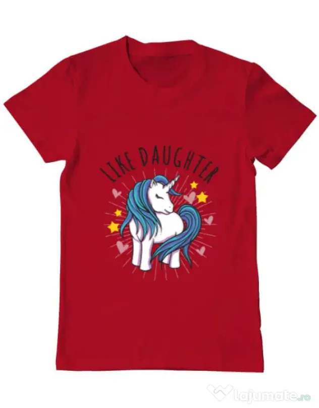 Tricou ADLER barbat Like daughter Rosu