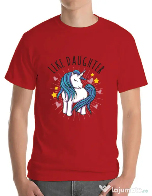 Tricou ADLER barbat Like daughter Rosu