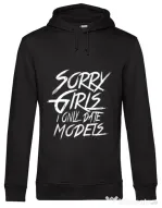Hoodie barbat cu gluga Sorry girls Negru