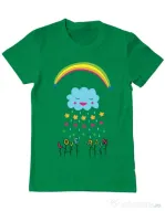 Tricou ADLER barbat Love rain Verde mediu