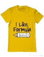 Tricou ADLER barbat I like formula Galben