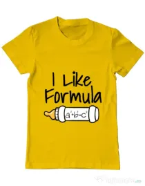 Tricou ADLER barbat I like formula Galben