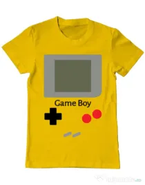 Tricou ADLER barbat Game boy Galben