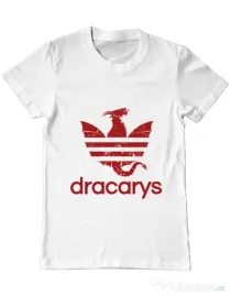 Tricou ADLER barbat Dracarys Alb