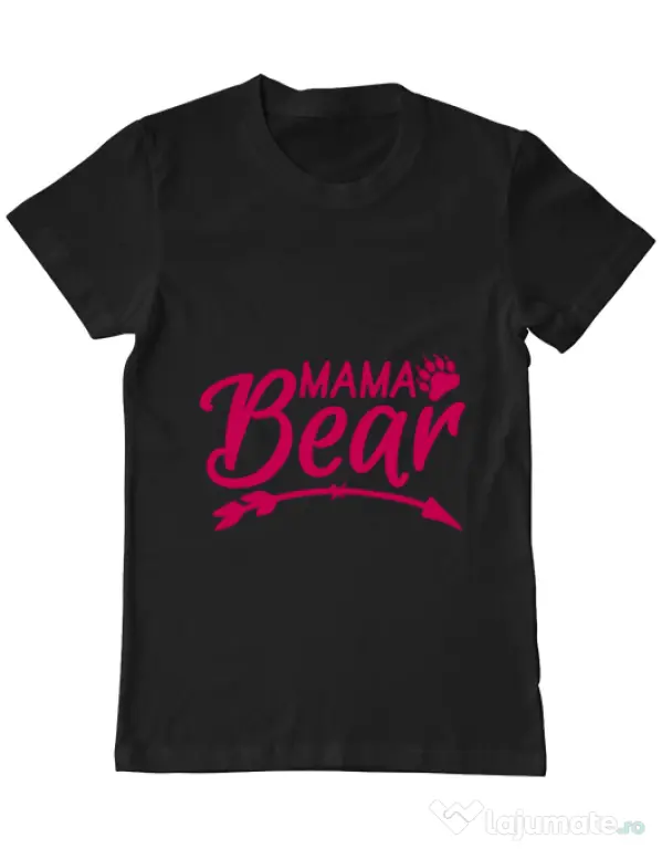 Tricou ADLER barbat Mama bear Negru