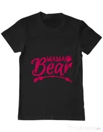Tricou ADLER barbat Mama bear Negru