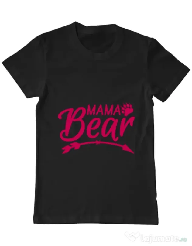 Tricou ADLER barbat Mama bear Negru