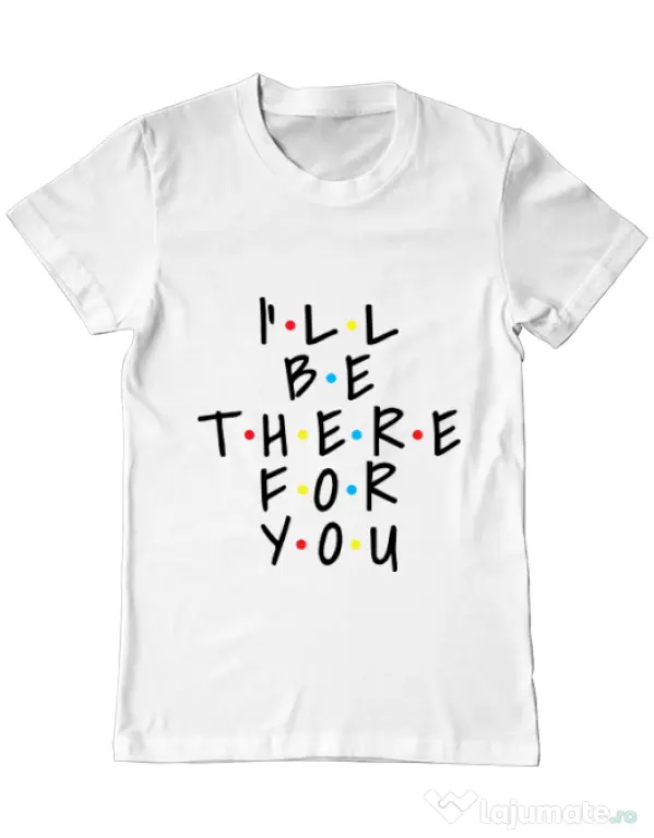 Tricou ADLER barbat There for you Alb