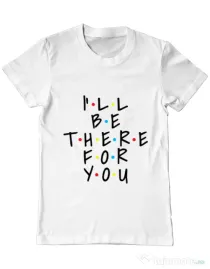 Tricou ADLER barbat There for you Alb