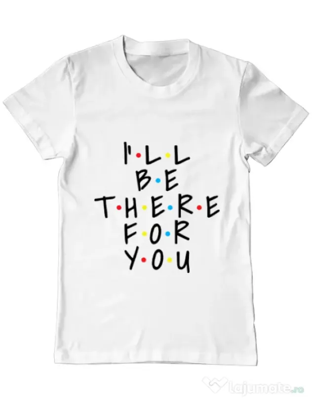 Tricou ADLER barbat There for you Alb