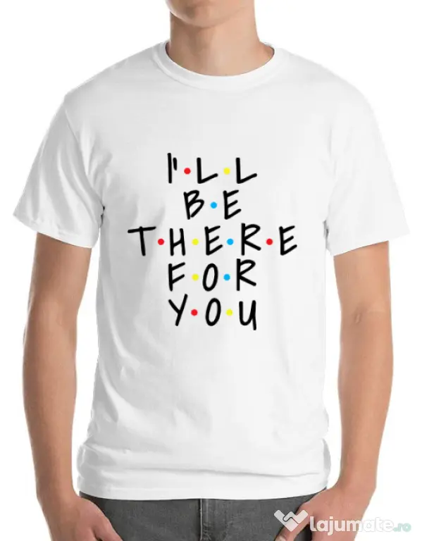 Tricou ADLER barbat There for you Alb
