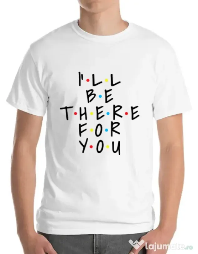 Tricou ADLER barbat There for you Alb