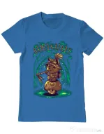 Tricou ADLER barbat Armed and ready Albastru azuriu
