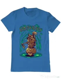 Tricou ADLER barbat Armed and ready Albastru azuriu