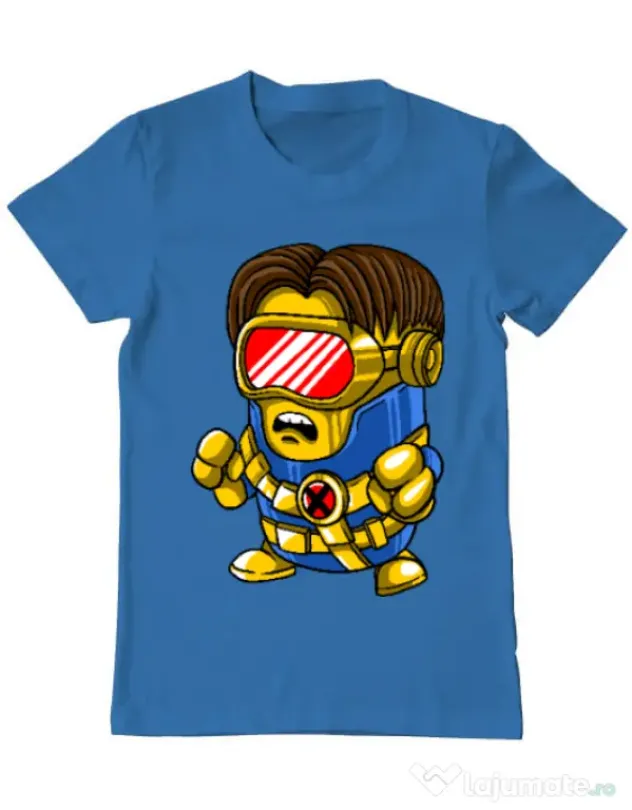 Tricou ADLER barbat Cyclops minion Albastru azuriu