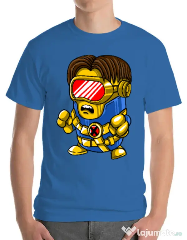 Tricou ADLER barbat Cyclops minion Albastru azuriu