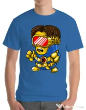 Tricou ADLER barbat Cyclops minion Albastru azuriu 